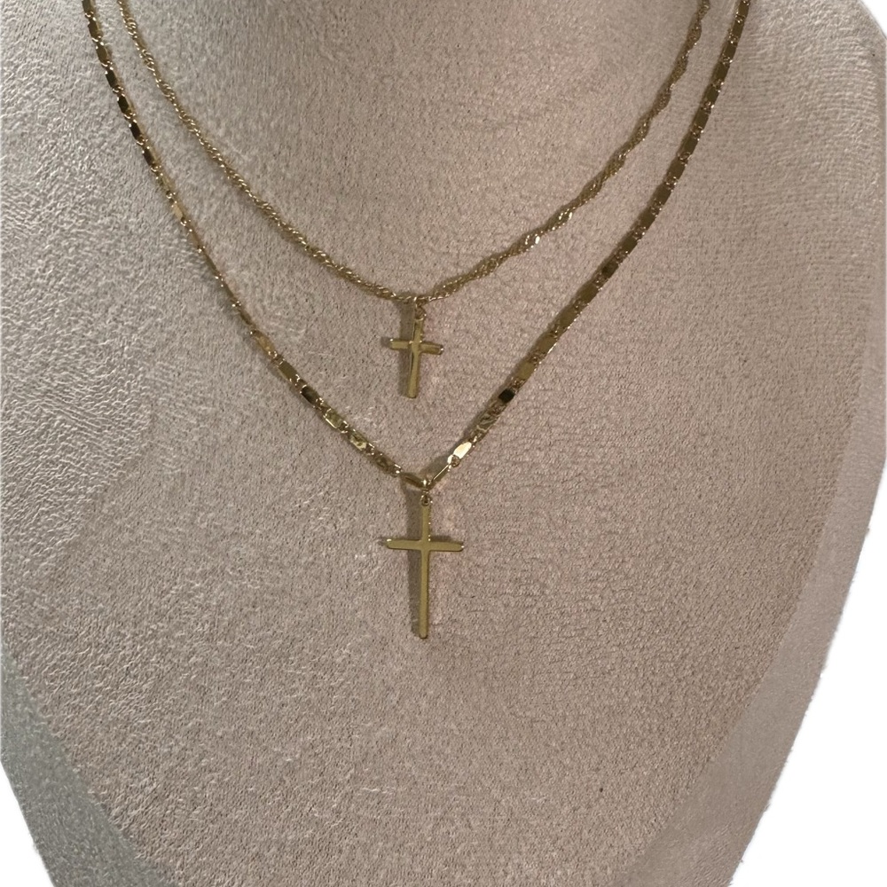 ALDO- KEDYNNA 2 Pcs. Gold Plated 14K Chain Necklace